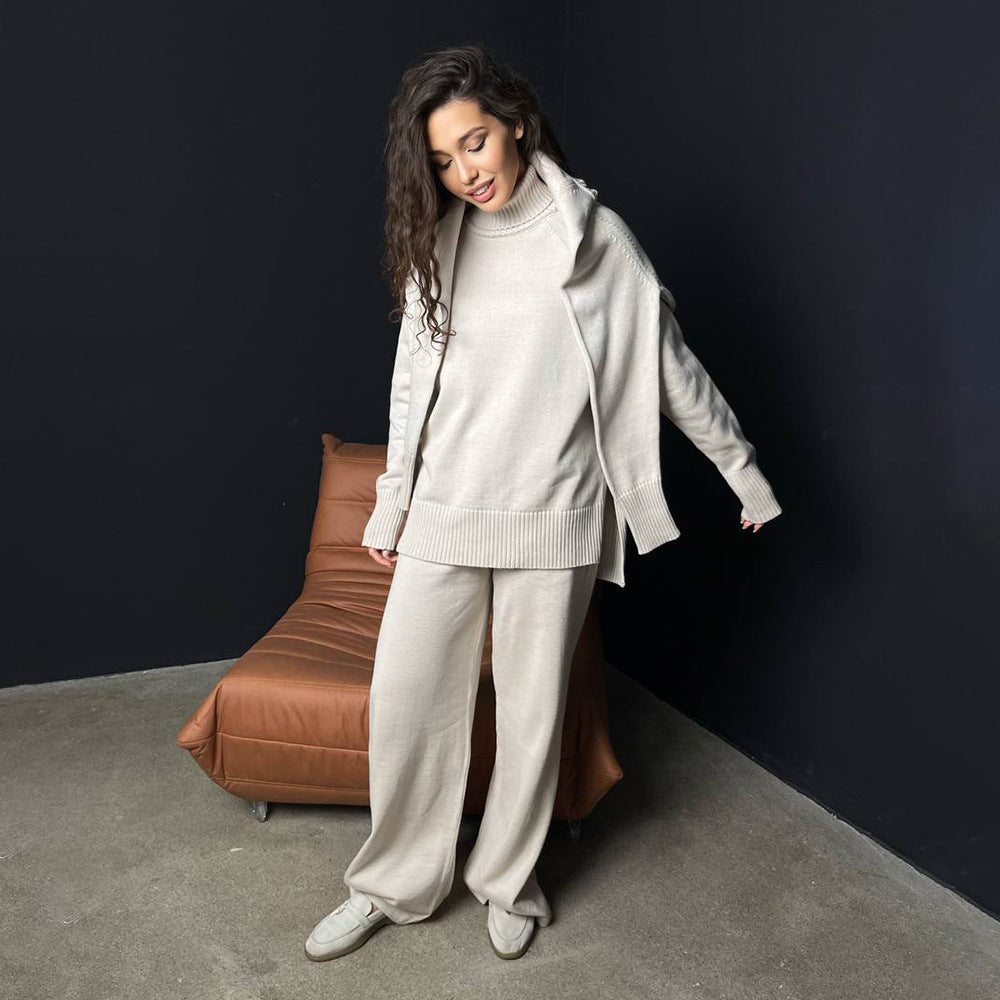 Damen Bequeme und elegante Strickanzug Drune