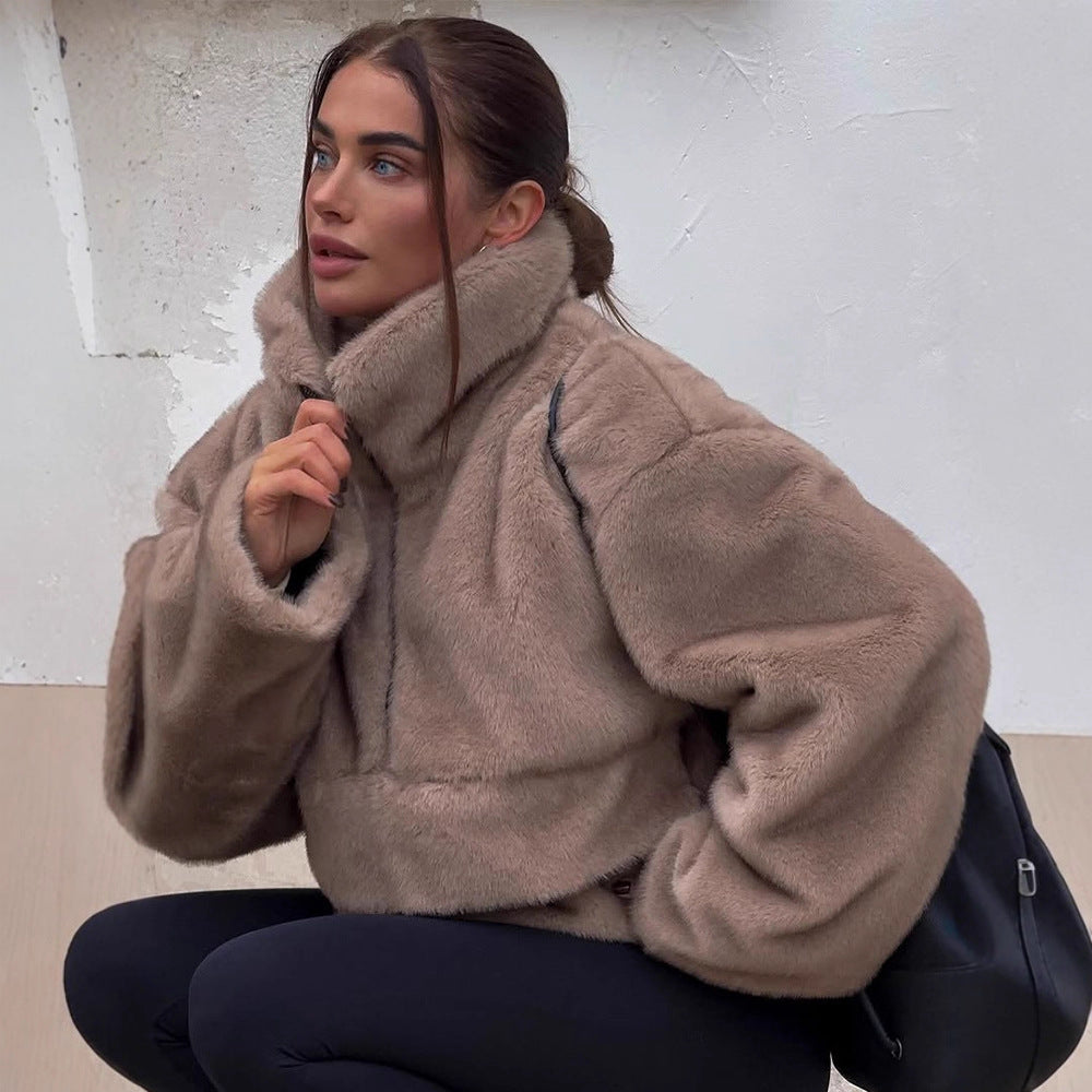 Damen Kuschelige Steppjacke Drune