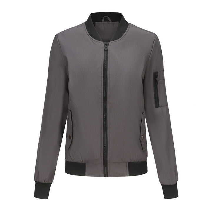 Damen nan leichte Bomberjacke mit Ärmeltasche, kontrastbündchen und sportiver Passform Drune