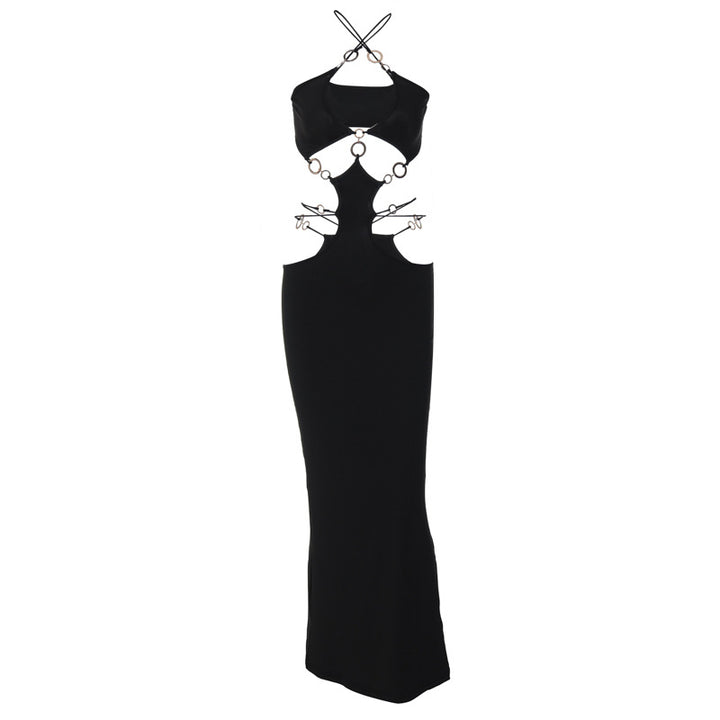 Damen Elegantes Maxikleid mit ausgefallenem Cut-Out-Design Drune