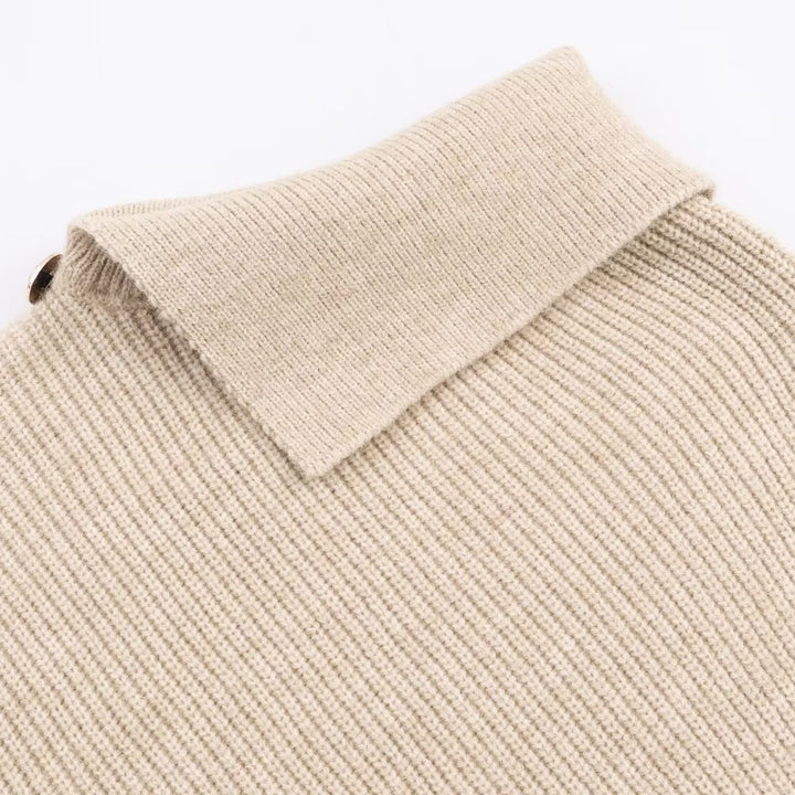 Damen Modischer Poncho mit feinem Strick und fellähnlichem Detail Drune