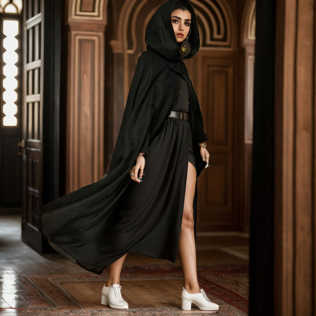 Damen Kapuzenumhang mit elegantem Schnitt Drune