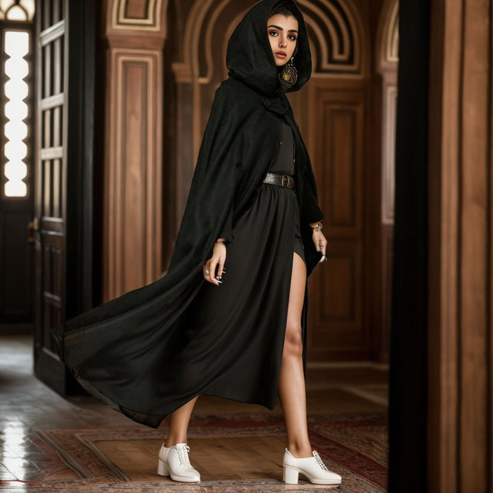 Damen Kapuzenumhang mit elegantem Schnitt Drune