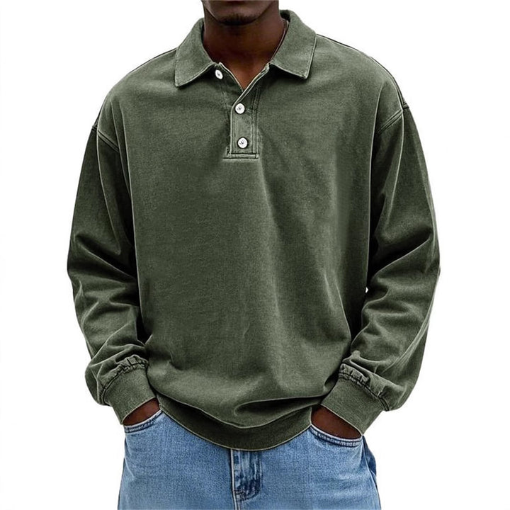 Herren Poloshirt mit Knopfleiste und lässigem Schnitt Drune