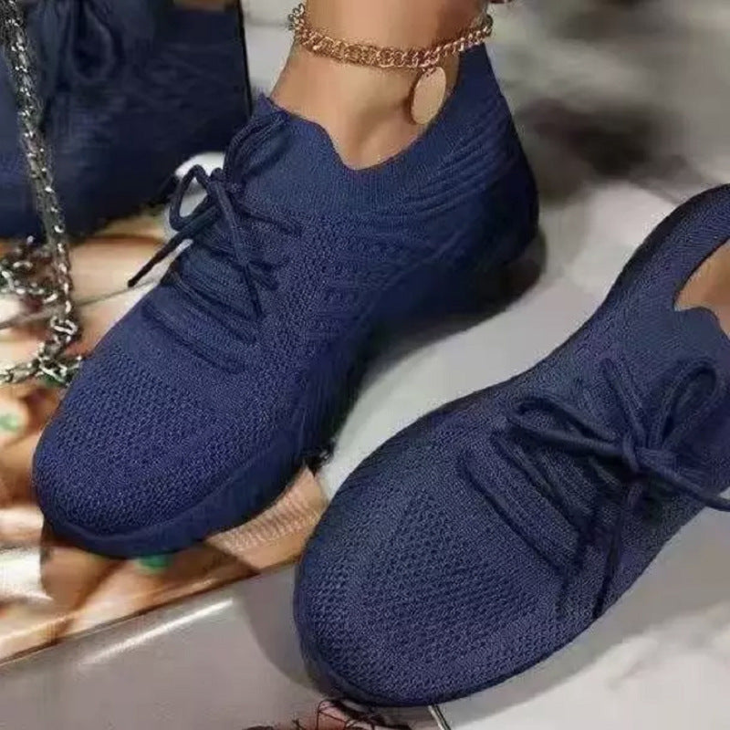 Damen  leichte Strick-Sneaker mit sockenähnlichem Obermaterial, gepolsterter Komfortsohle und flexibler Profil-Laufsohle Drune