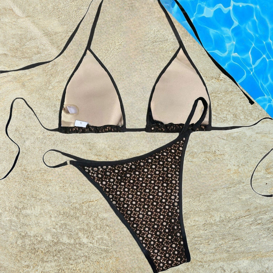 Damen Triangel-Bikini-Set mit raffinierten Details Drune