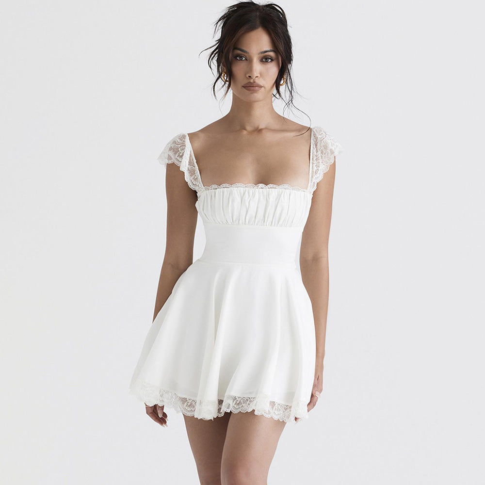 Damen Minikleid im romantischen Design Drune