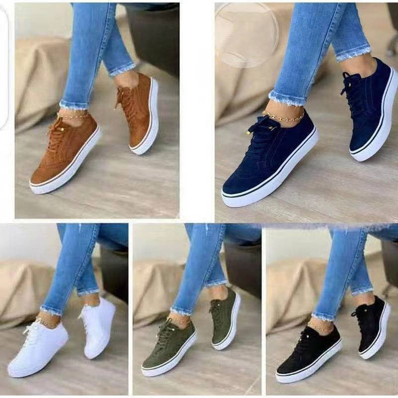 Damen modische Sneaker mit eleganten Brogue-Details Drune