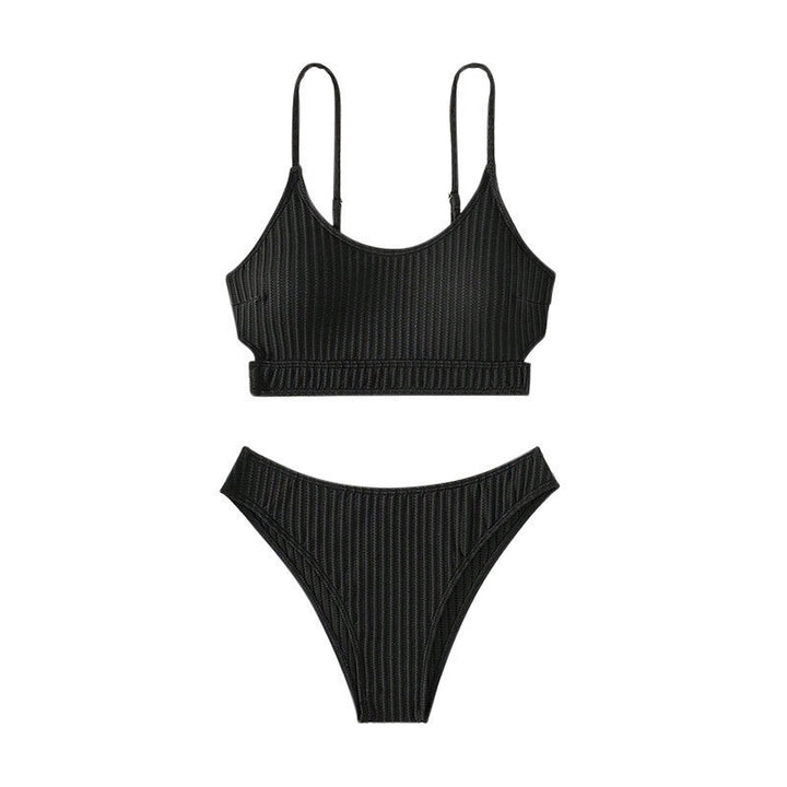Damen Sportliches Bikiniset mit verstellbaren Trägern und feinstem Rippdesign Drune