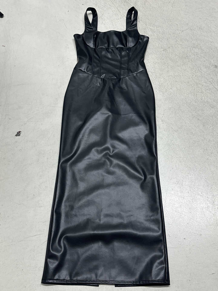 Damen elegantes Maxikleid mit schmalem Schnitt und verführerischen Cut-Outs Drune