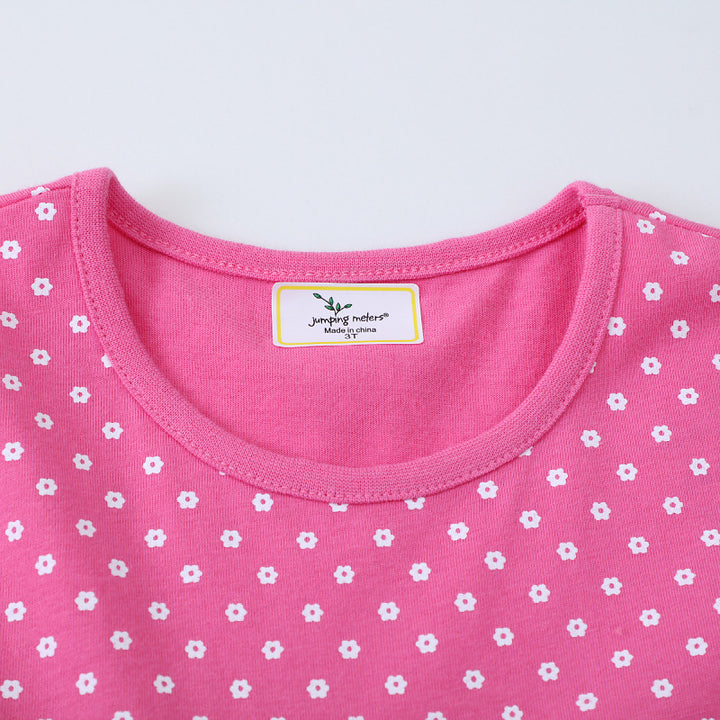 Mädchen Baumwollkleid mit niedlichem Giraffenmuster Drune