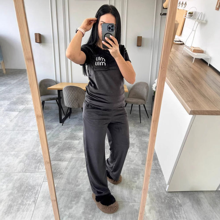 Damen Luxus Fleece Freizeitanzug mit hohem Tragekomfort Drune