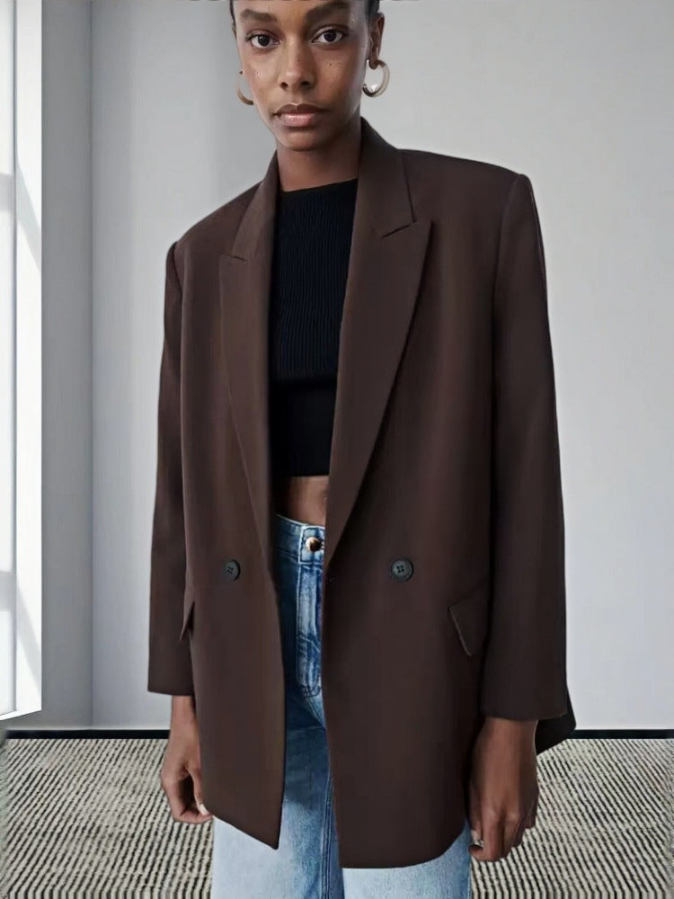 Damen Modischer und eleganter Oversized Blazer Drune