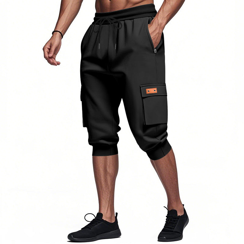 Herren modische Cargo-Shorts mit praktischen Seitentaschen und elastischem Bund Drune
