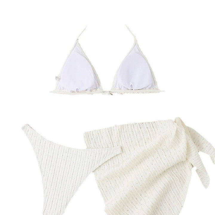 Damen Triangel-Bikini mit modischem Wickelrock und eleganten Details Drune