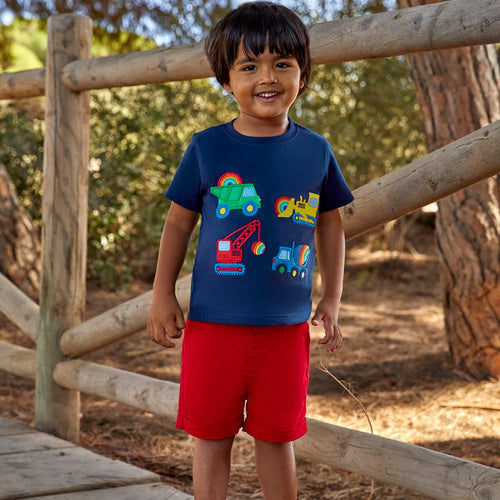 Jungen T-Shirt mit buntem Baustellenmotiv Drune