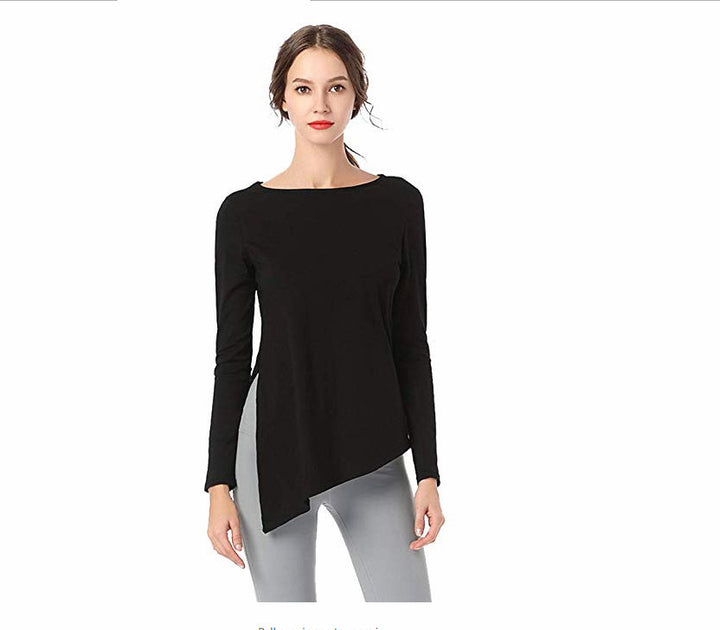 Damen asymmetrisches Langarmshirt Drune