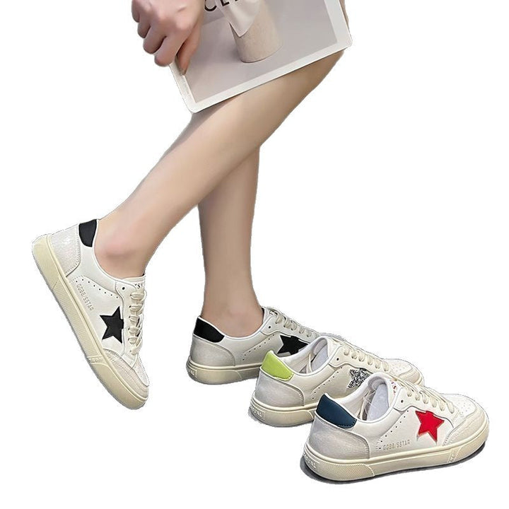 Damen Sneaker mit glitzerndem Sternenmotiv und flexiblem Sohlenprofil Drune