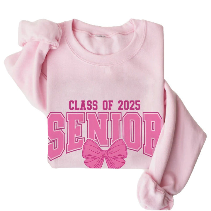 Damen Sweatshirt mit Abschlussjahr und dekorativem Schleifendesign Drune