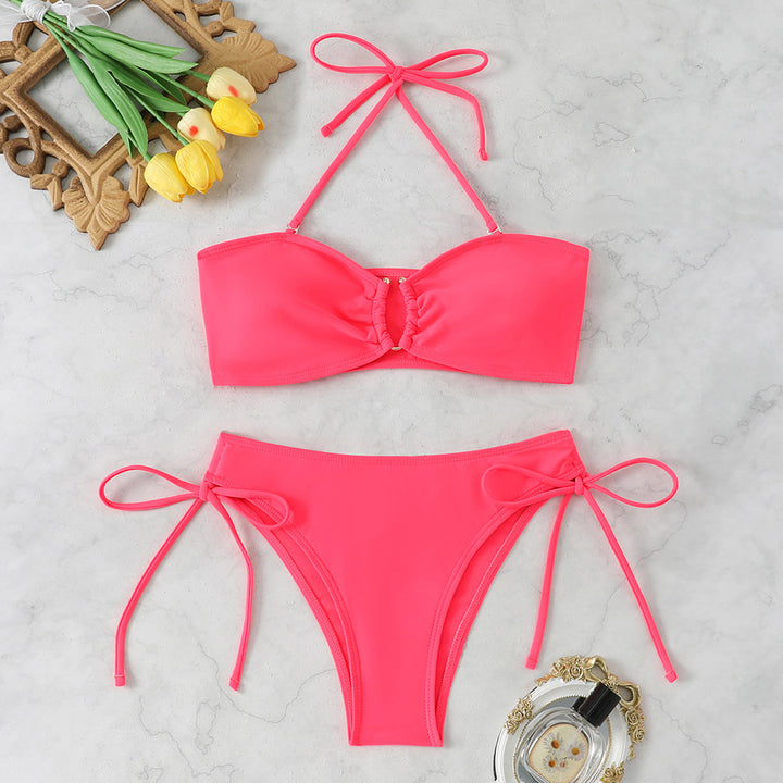 Damen Bandeau-Bikini-Set mit verstellbaren Trägern Drune