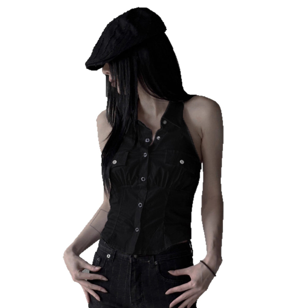 Damen Hemd mit charmantem Bindedetail und Brusttaschen Drune