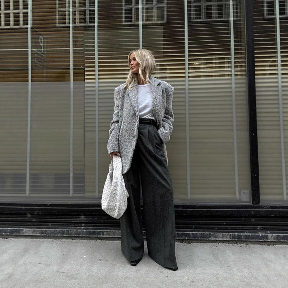 Damen Oversized Blazer Drune