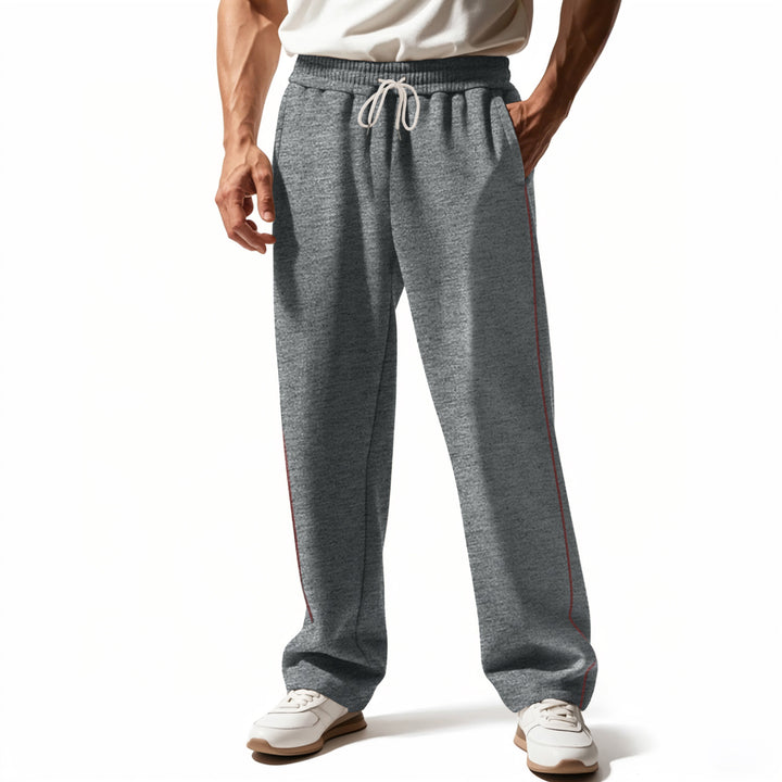 Herren bequeme Jogginghose mit Reißverschluss und seitlichen Taschen Drune