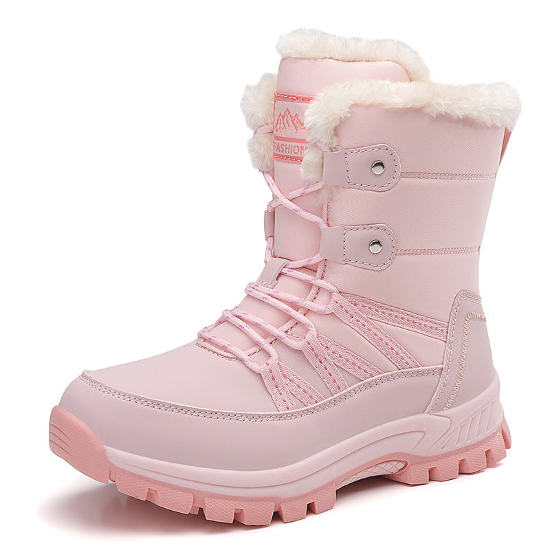 Damen isolierte Winterstiefel mit rutschfester Sohle und kuscheligem Innenfutter Drune