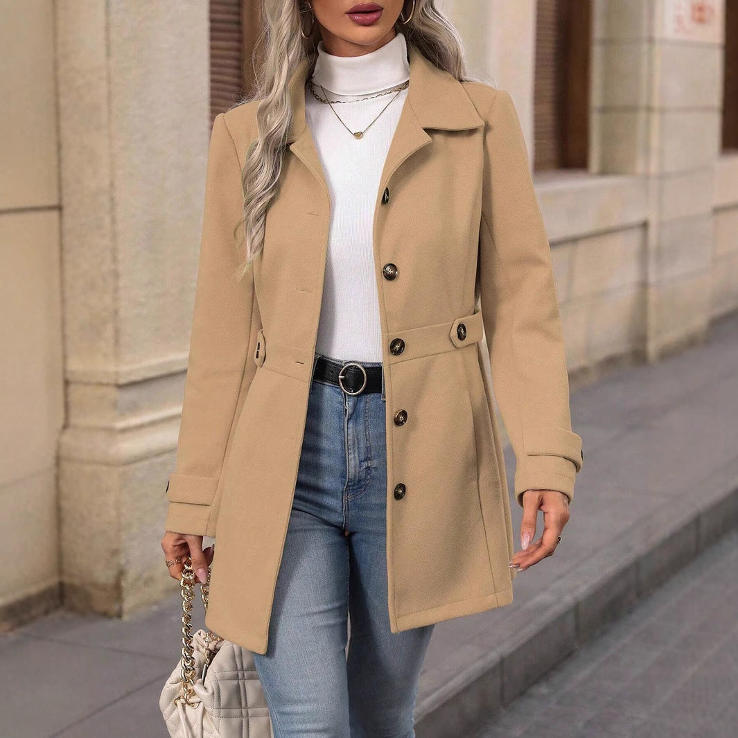 Damen Elegante und taillierte Übergangsjacke mit praktischen Taschen Drune
