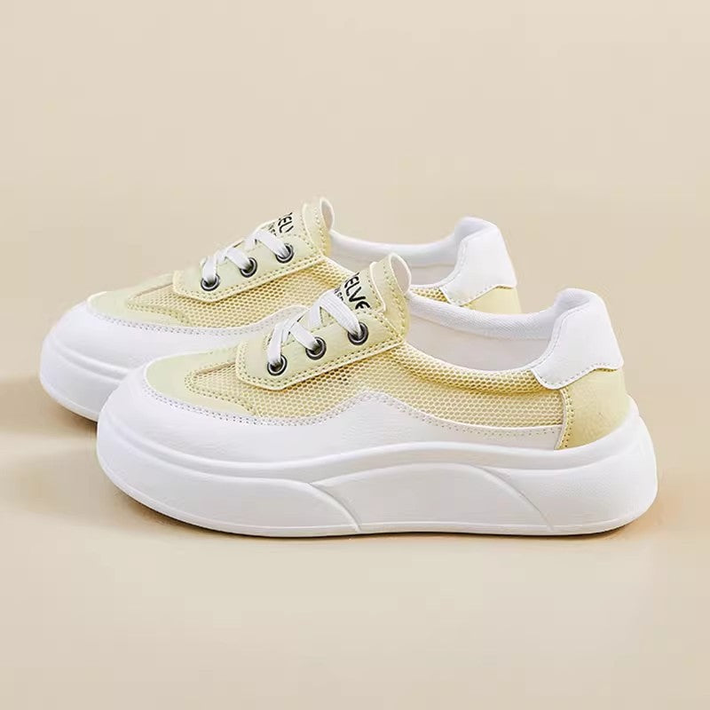 Damen Modische Chunky Sneaker mit atmungsaktivem Obermaterial und komfortabler Sohle Drune