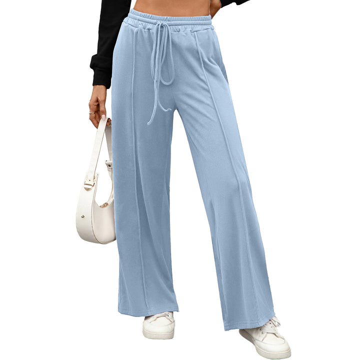 Damen Lässige Pluderhose aus hochwertigem Material mit elastischem Bund Drune