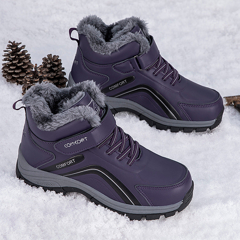Damen wasserfeste Winterstiefel mit isolierendem Futter und rutschfester Sohle Drune