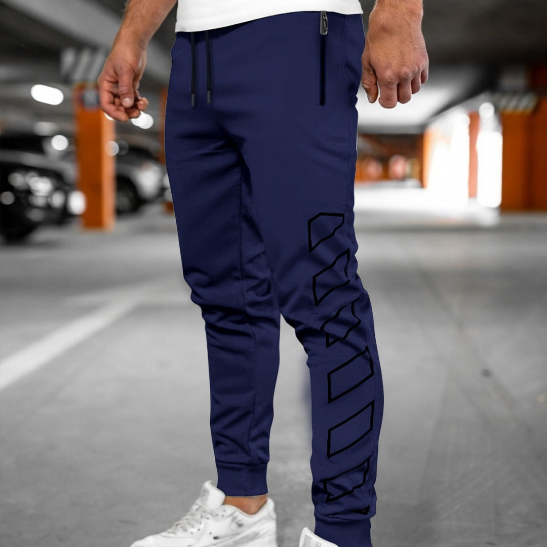Herren Sportliche Jogginghose mit modernem Design und Seitentaschen Drune