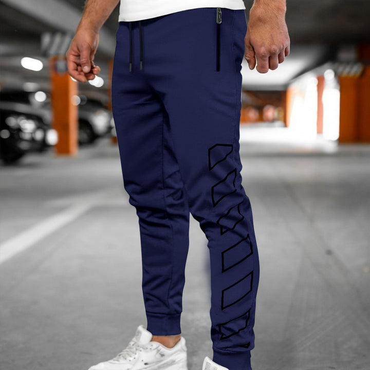 Herren Sportliche Jogginghose mit modernem Design und Seitentaschen Drune