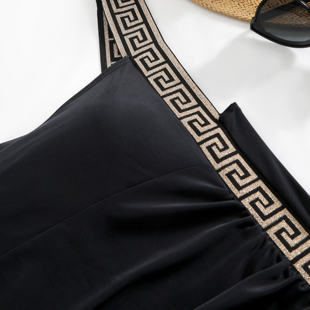 Damen eleganter Einteiler Badeanzug mit raffinierten Cut-Out-Details Drune