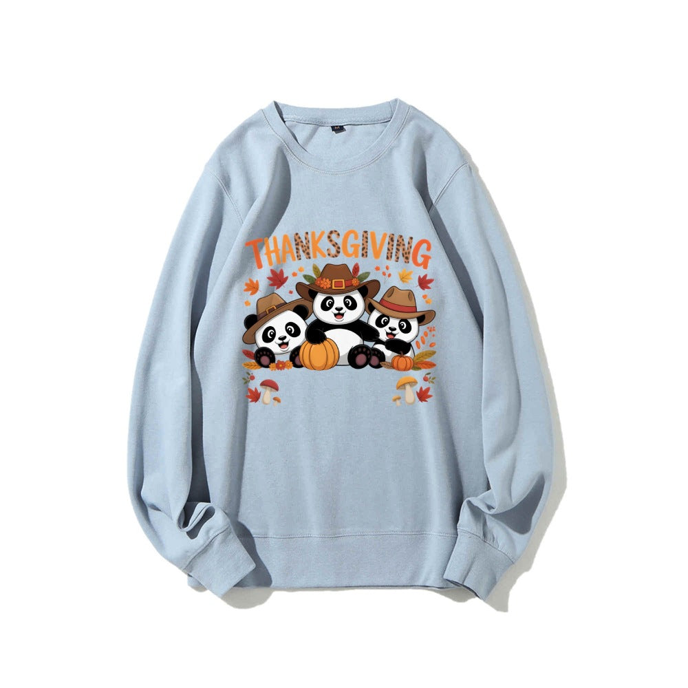 Damen Sweatshirt mit lustigem Tierdesign und herbstlichem Motiv Drune