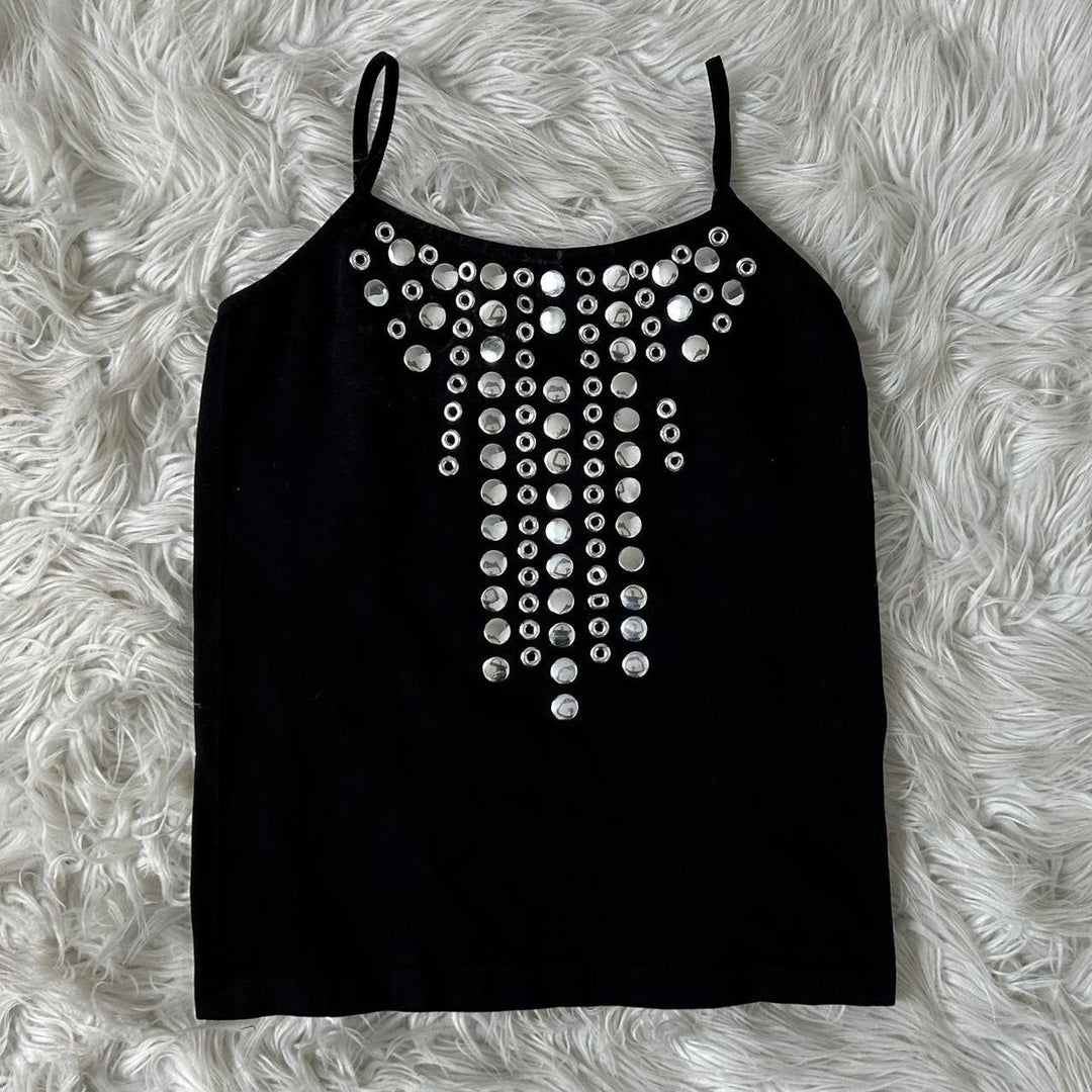 Damen Top mit funkelnden Strassdetails Drune