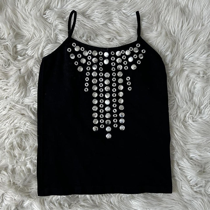 Damen Top mit funkelnden Strassdetails Drune
