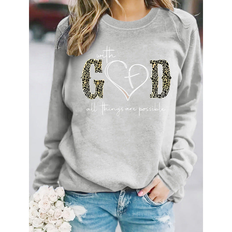 Damen Sweatshirt mit kreativem Modedesign und motivierender Botschaft Drune