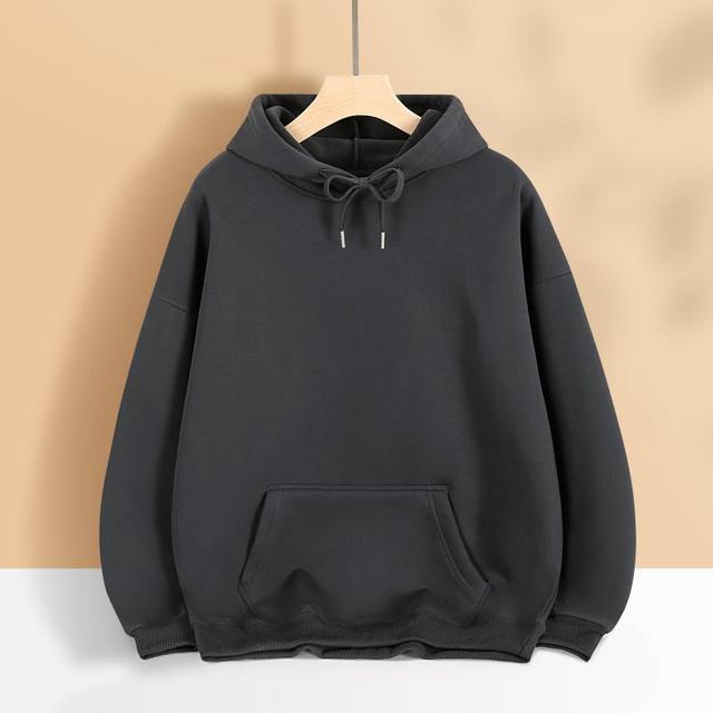 Damen nan oversized Kapuzenpulloverkleid mit Kängurutasche, verlängerter Silhouette und weichem French-Terry Drune