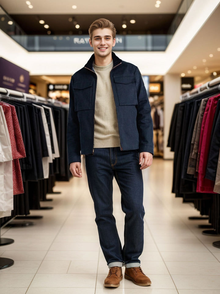 Herren Casual Utility-Jacke Drune