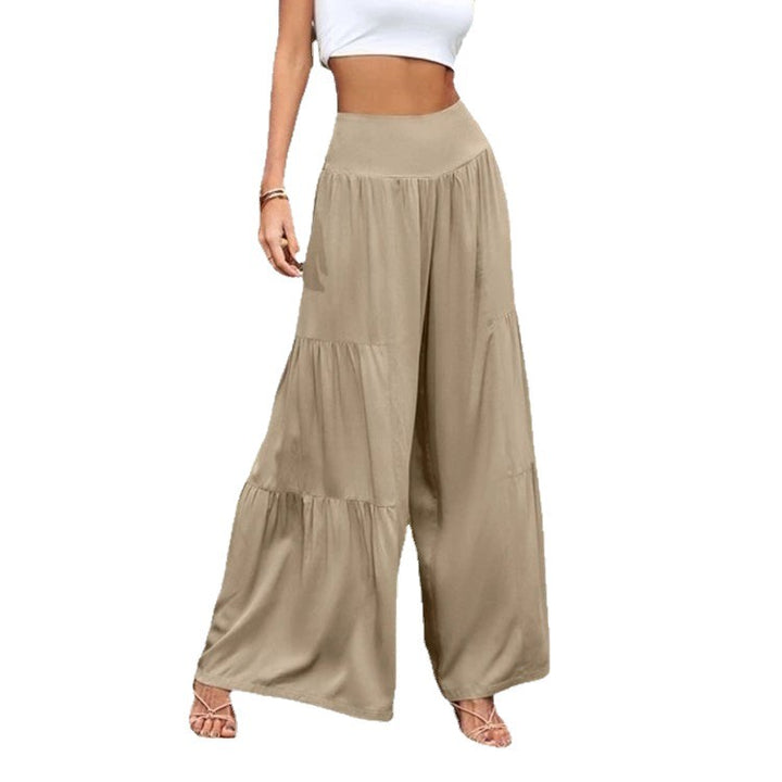 Damen Weite Sommerhose mit luftiger Schnittführung und elastischem Bund Drune