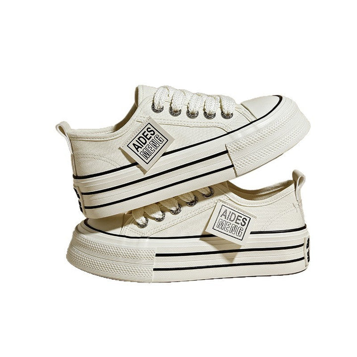 Damen modische Sneakers mit einzigartigen Details und robustem Sohlenprofil Drune