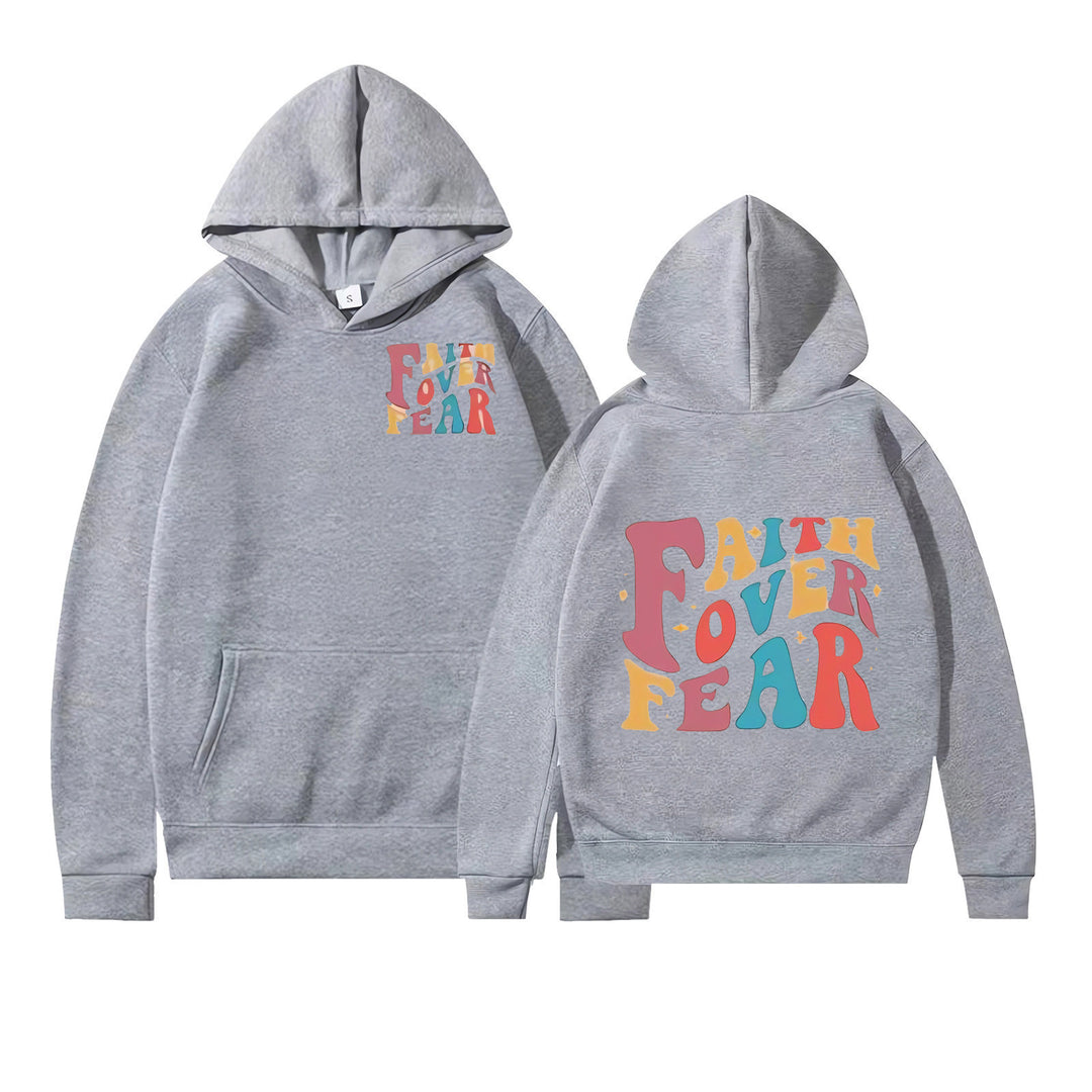 Damen Kapuzenpullover mit motivierenden Grafikdetails Drune