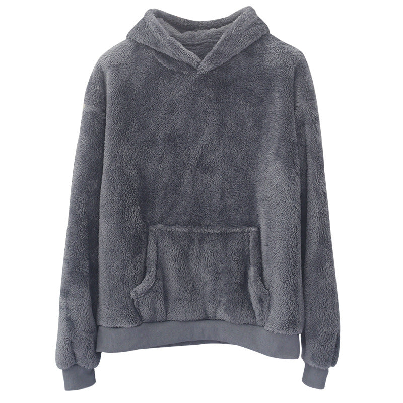 Herren kuscheliger Fleece-Hoodie Drune