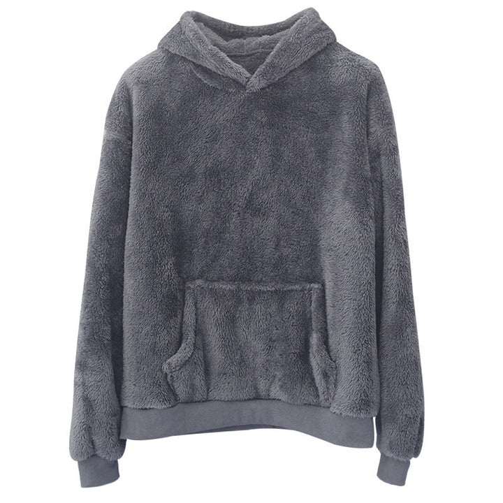 Herren kuscheliger Fleece-Hoodie Drune