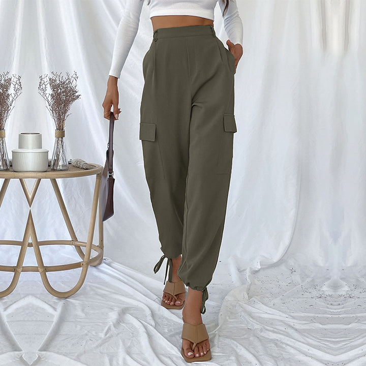 Damen Cargo-Hose mit elastischem Bund und seitlichen Taschen Drune