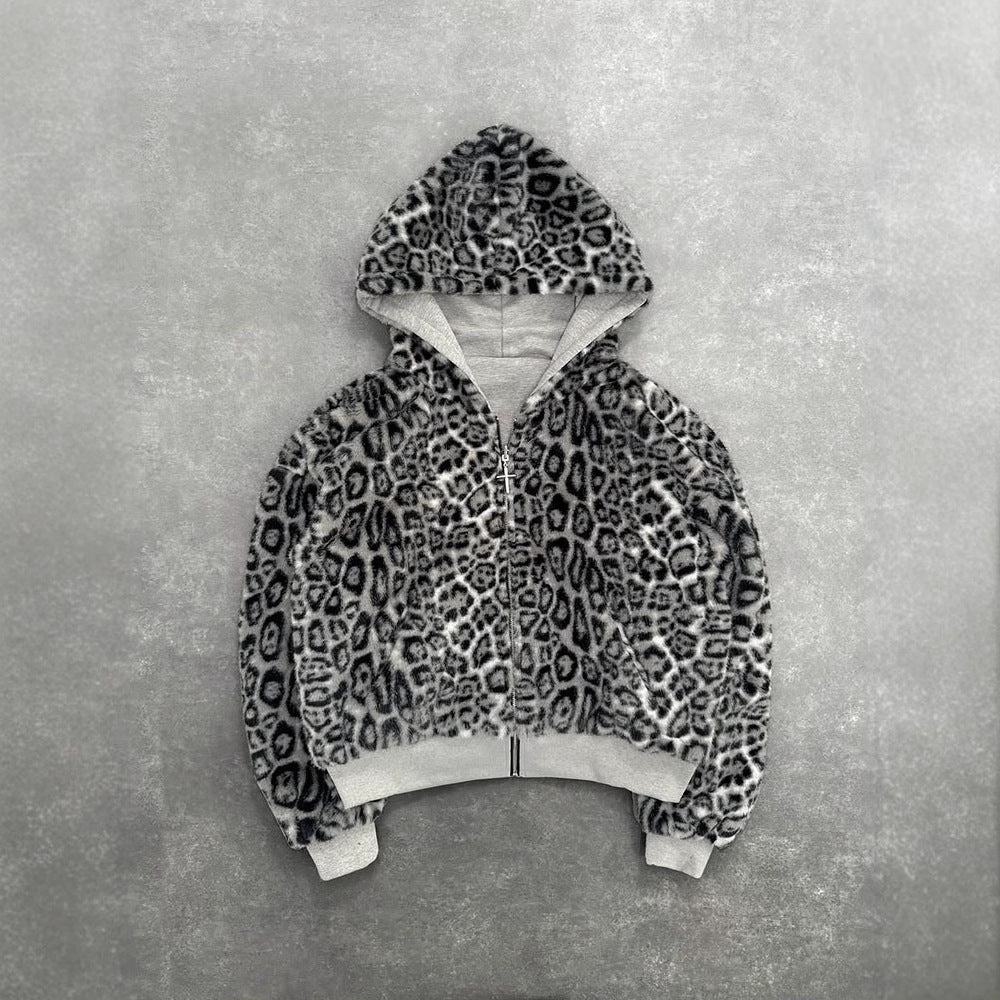 Damen Fleecejacke mit Wendefutter im Tierdesign Drune