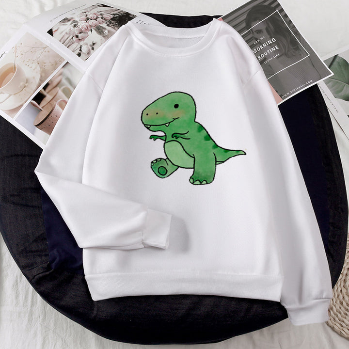 Damen Sweatshirt mit liebevollem Dinosaurier-Design Drune
