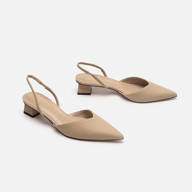Damen Slingback Pumps mit stilvollem Überkreuzriemen Drune